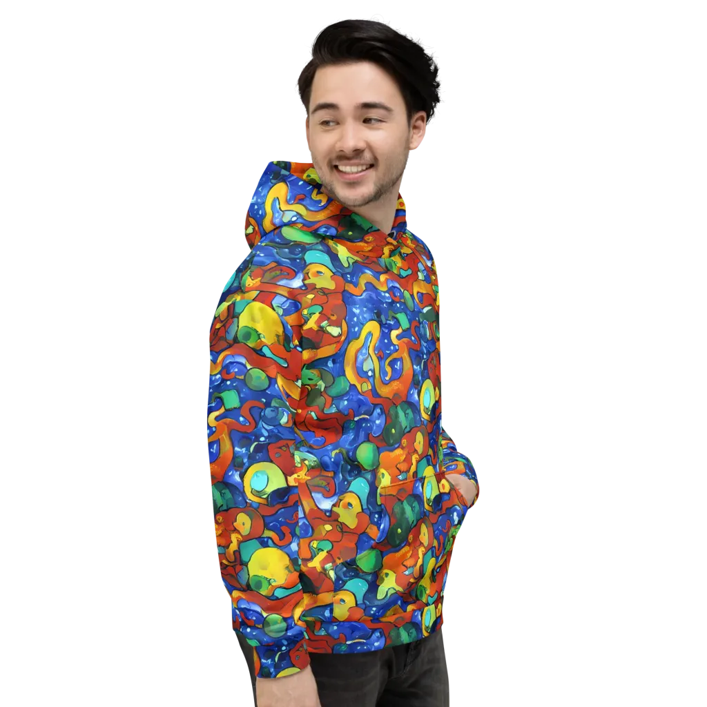 Technicolor Tide on Hoodie — Right