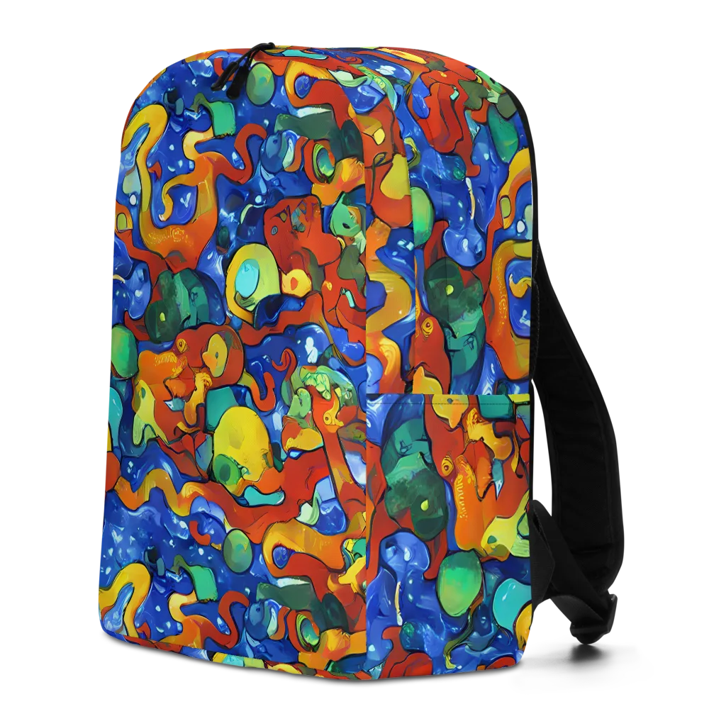 Technicolor Tide on Minimalist Backpack — Left