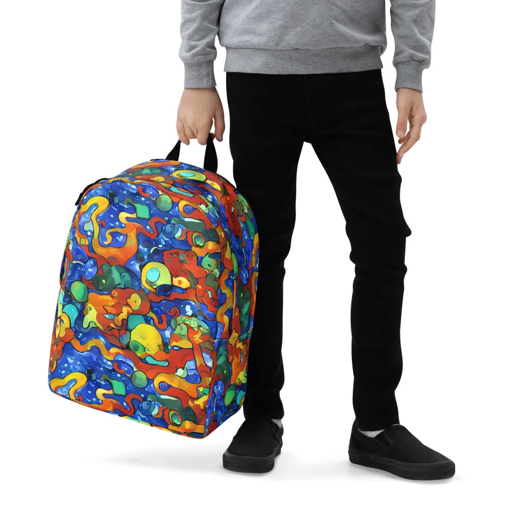 Technicolor Tide on Minimalist Backpack — Zoomed-in