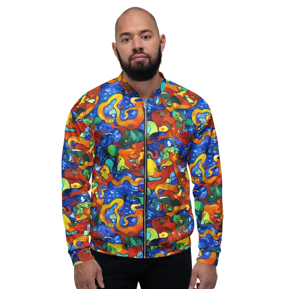 Technicolor Tide on Bomber Jacket — Front