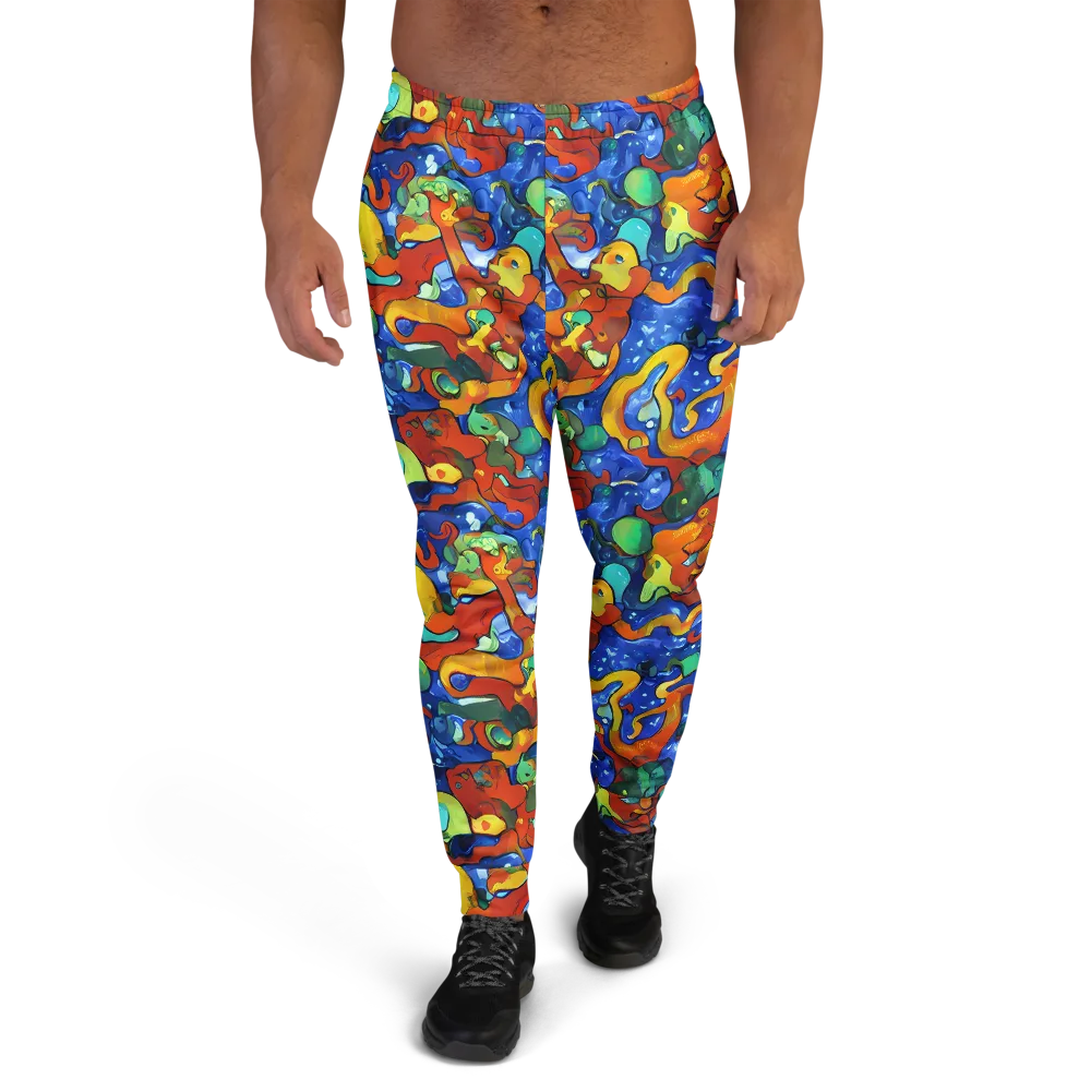 Technicolor Tide on Men's Joggers — Front