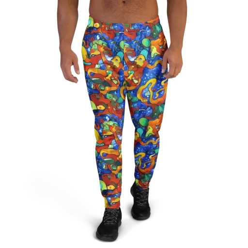 Technicolor Tide on a Men's Joggers