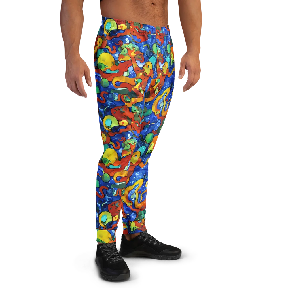 Technicolor Tide on Men's Joggers — Right
