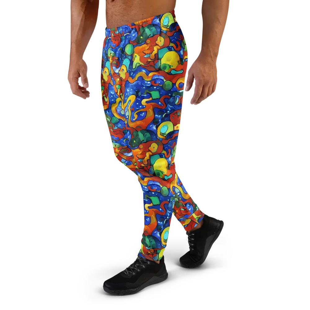 Technicolor Tide on Men's Joggers — Left