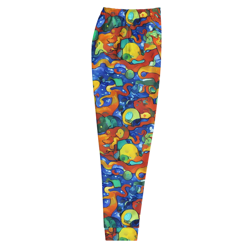 Technicolor Tide on Men's Joggers — Right