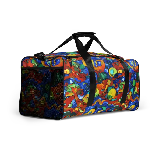 Technicolor Tide on a Duffle Bag