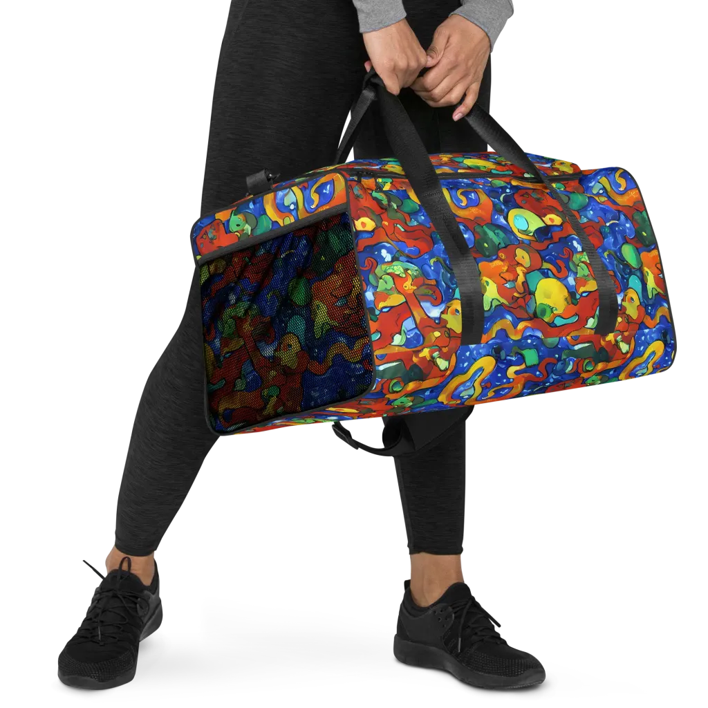 Technicolor Tide on Duffle Bag — Right Front