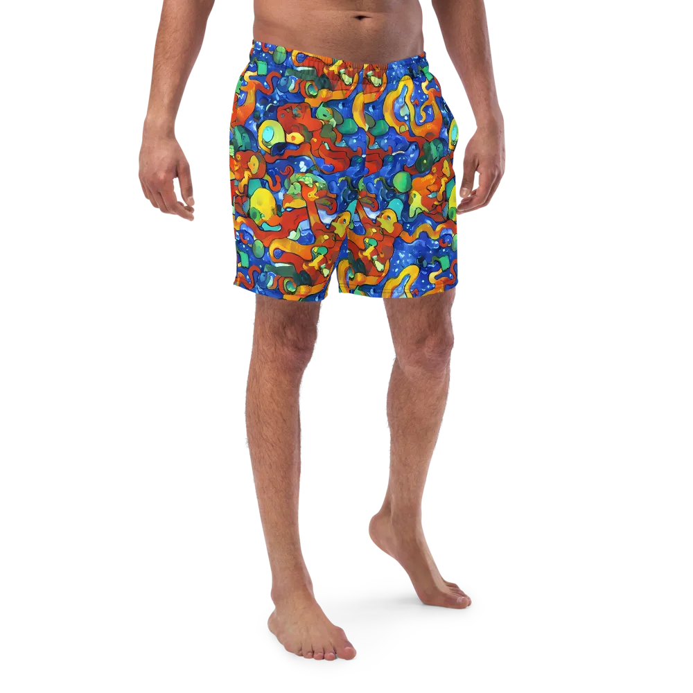 Technicolor Tide on Swim Trunks — Front