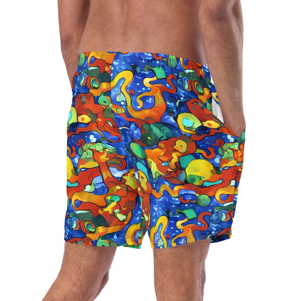 Technicolor Tide on Swim Trunks — Right Back