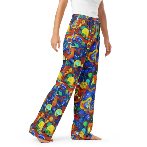 Technicolor Tide on a Women's Pajama Pants