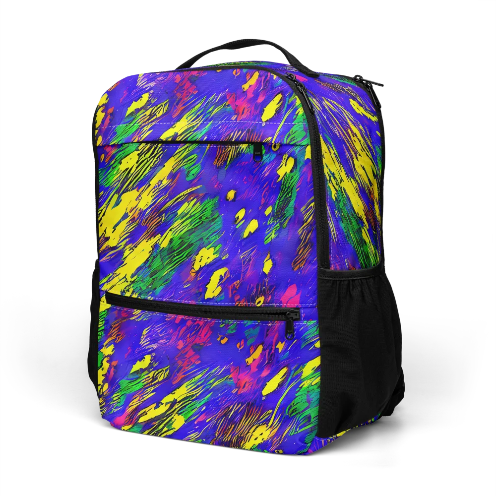 Painted Lightning on Utility Backpack — Left Front
