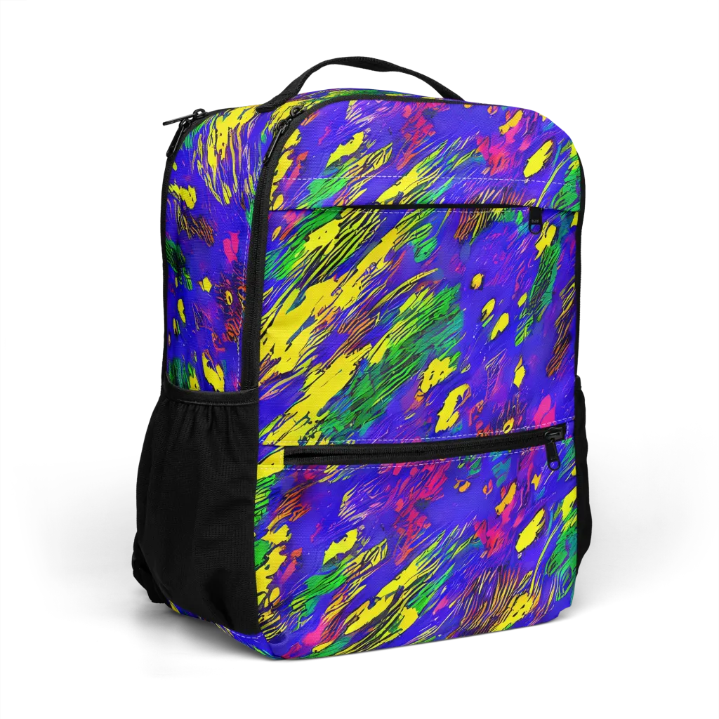 Painted Lightning on Utility Backpack — Right Front