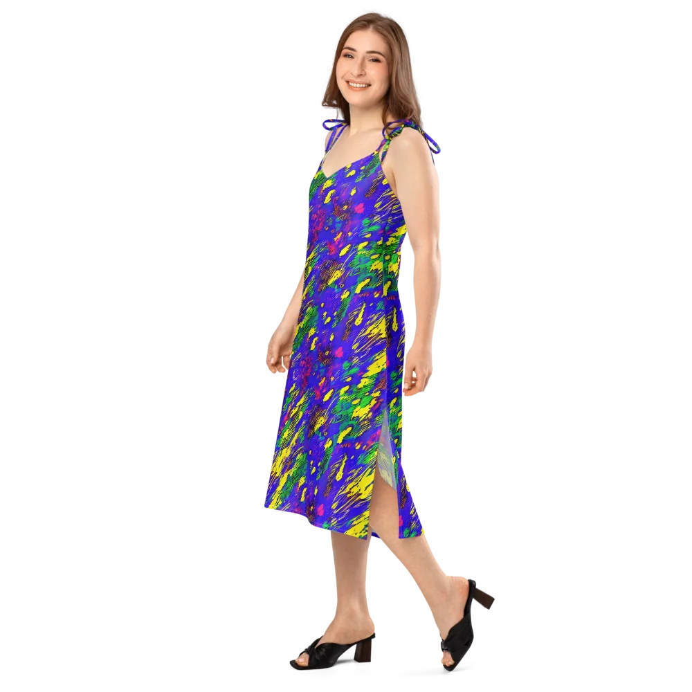 Painted Lightning on Slip Dress — Left Front