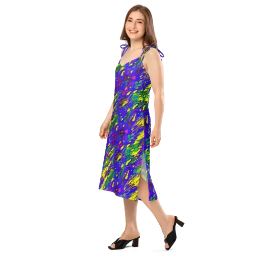 Painted Lightning on a Slip Dress