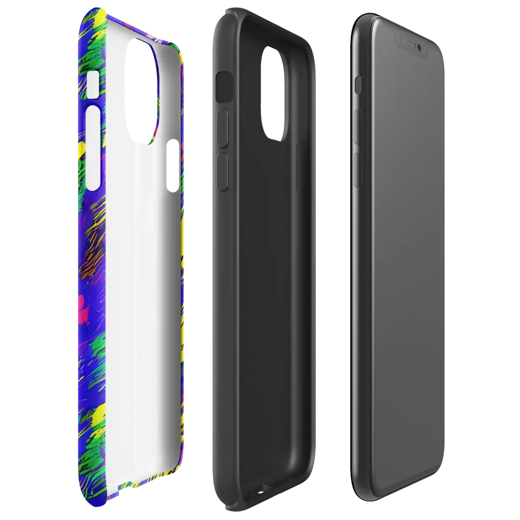 Painted Lightning on Tough Case for iPhone® — Right