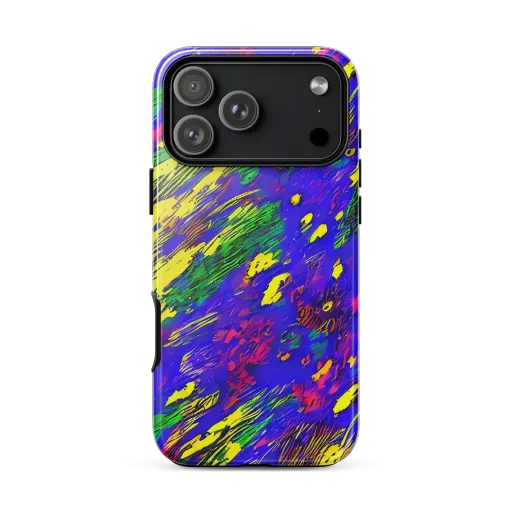 Painted Lightning on a Tough Case for iPhone®