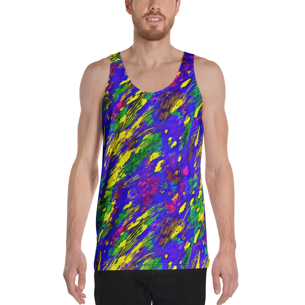 Painted Lightning on Men's Tank Top — Front
