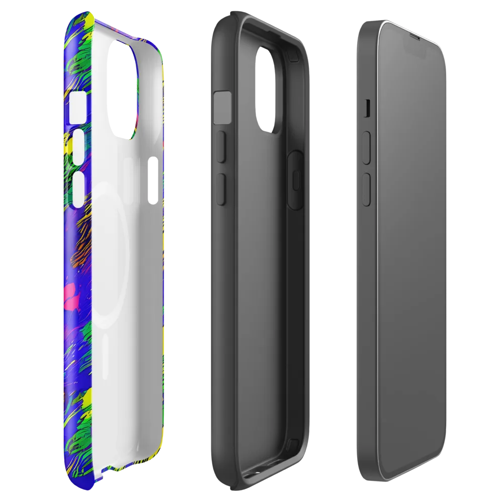 Painted Lightning on MagSafe Tough Case for iPhone® — Front