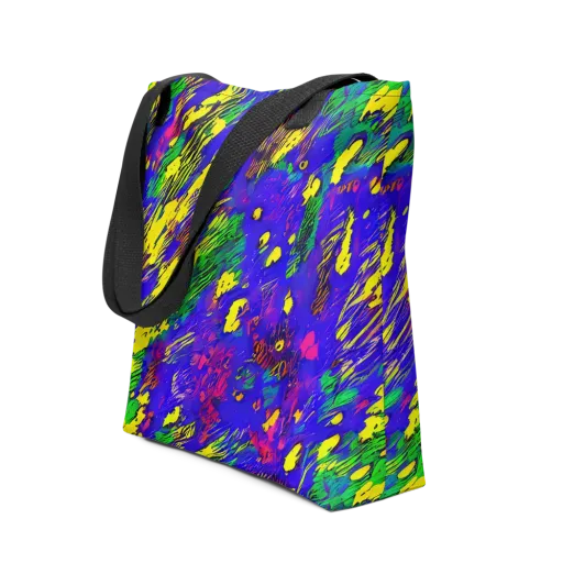 Painted Lightning on a Tote Bag
