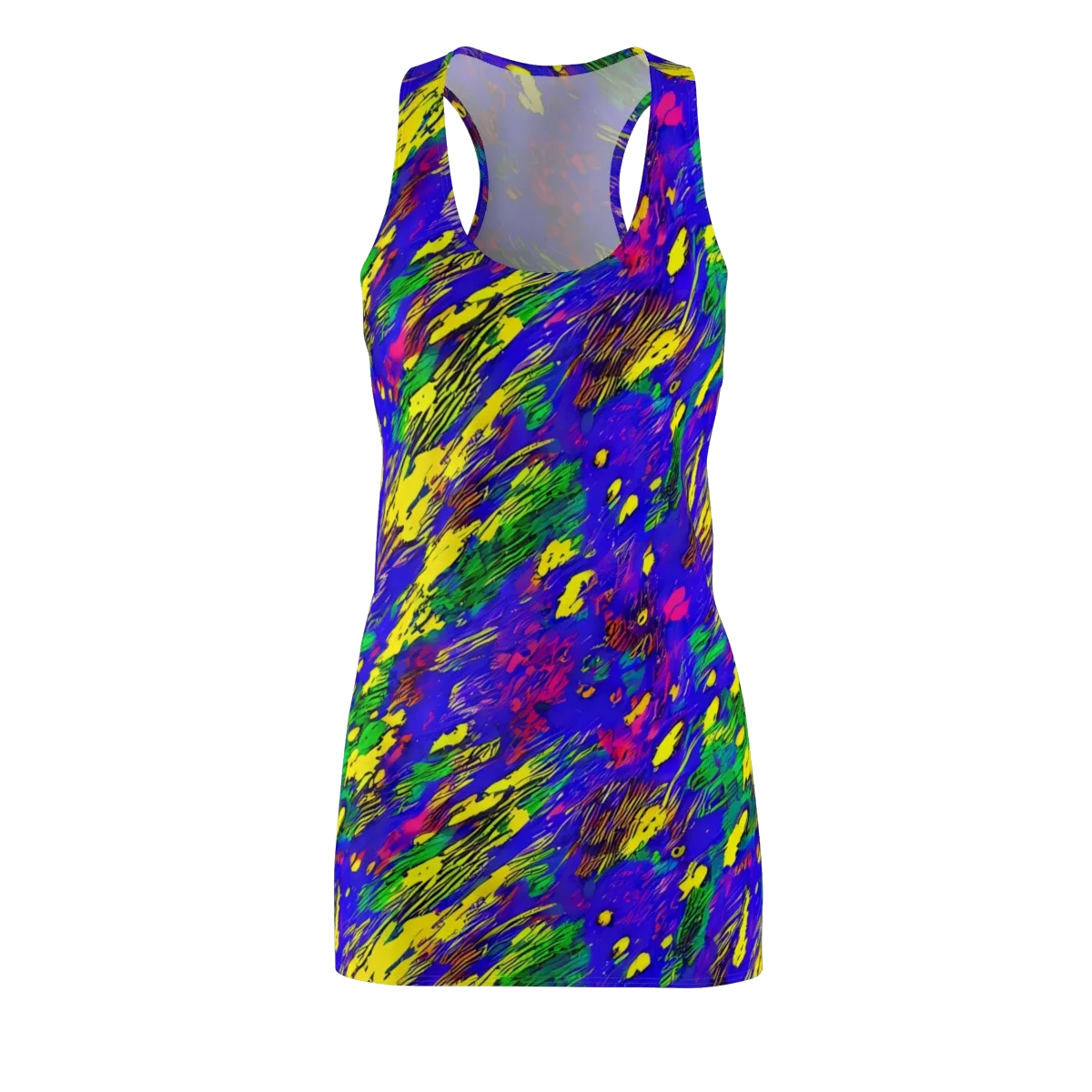 Painted Lightning on Racerback Dress — Front
