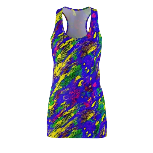 Painted Lightning on a Racerback Dress