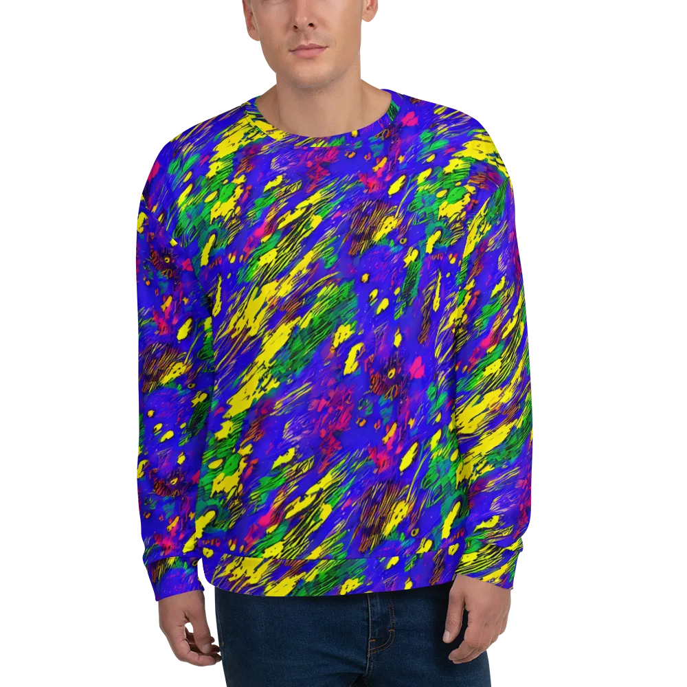Painted Lightning on Sweatshirt — Front