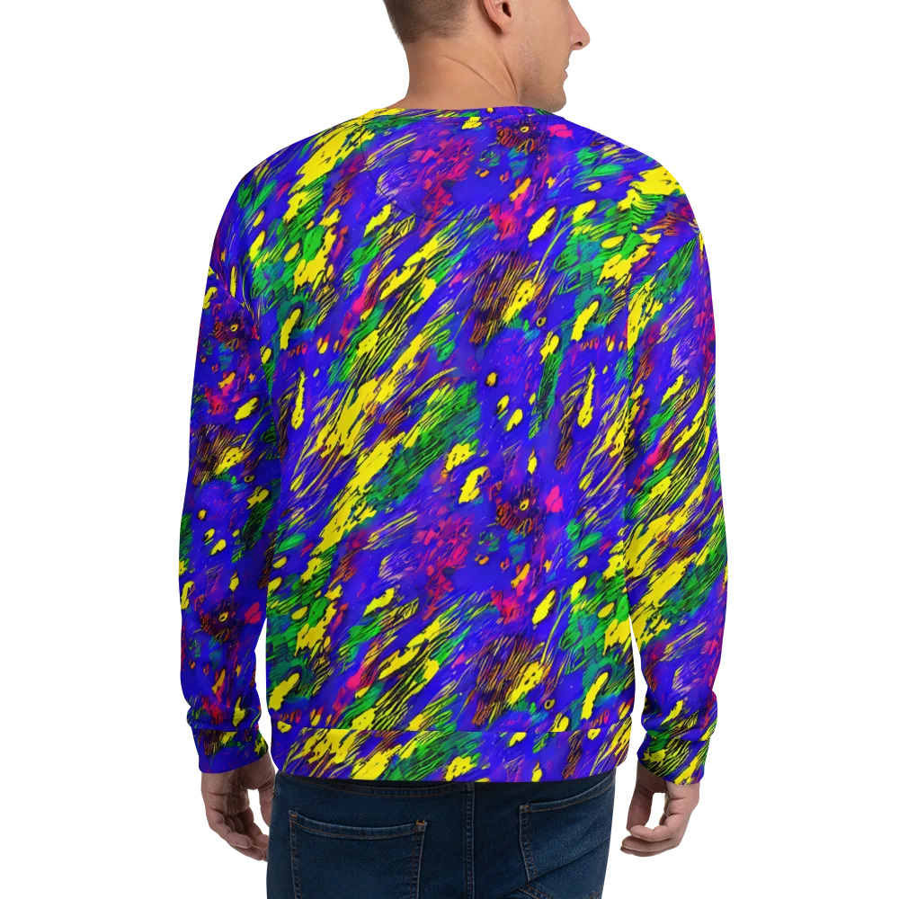 Painted Lightning on Sweatshirt — Back