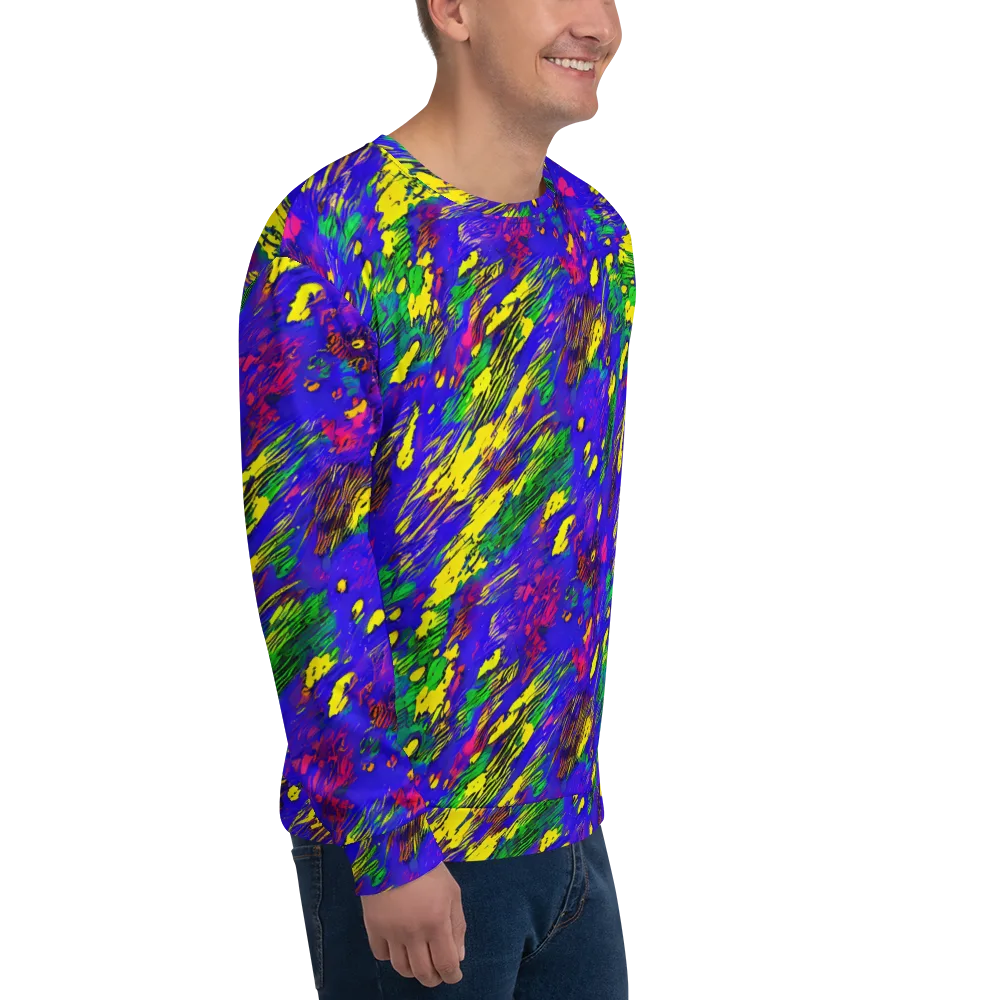 Painted Lightning on Sweatshirt — Right Front