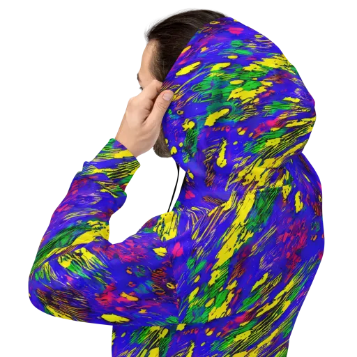 Painted Lightning on a Hoodie