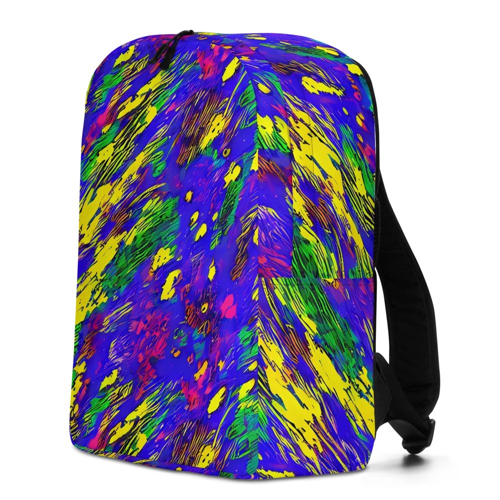 Painted Lightning on Minimalist Backpack — Left