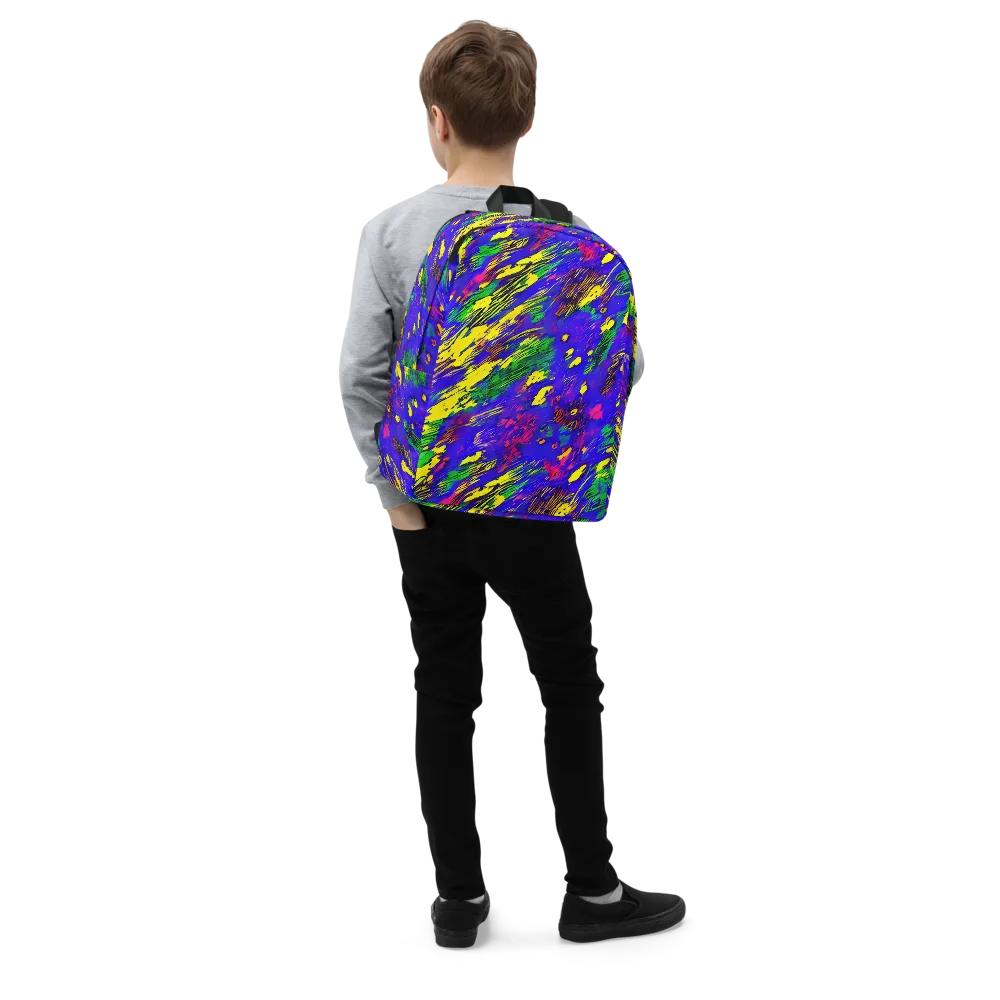 Painted Lightning on Minimalist Backpack — Right Front