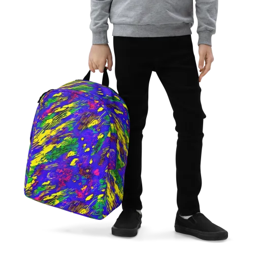 Painted Lightning on a Minimalist Backpack