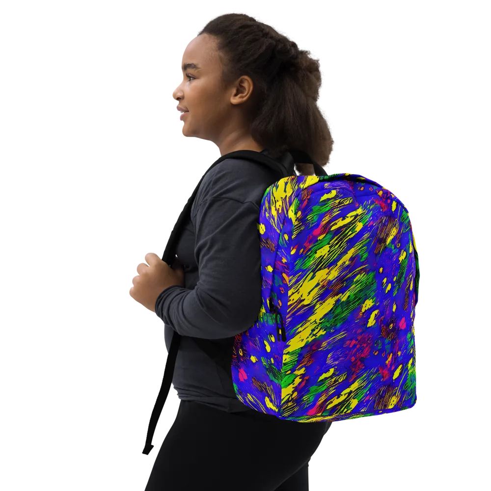 Painted Lightning on Minimalist Backpack — Right Front