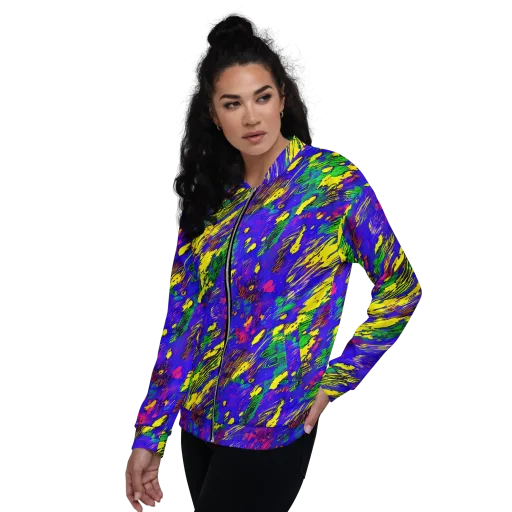 Painted Lightning on a Bomber Jacket