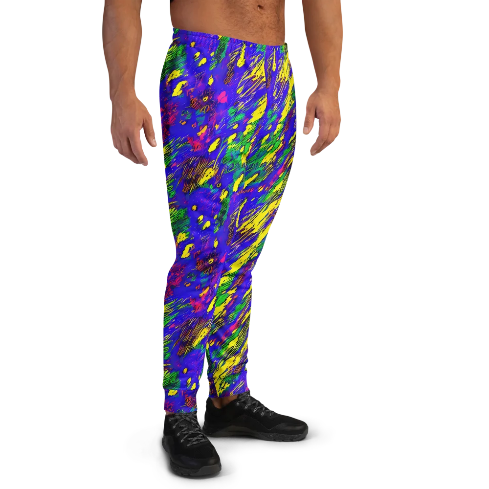 Painted Lightning on Men's Joggers — Right