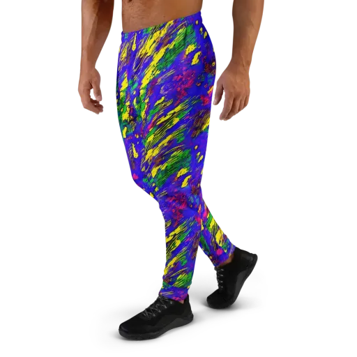 Painted Lightning on a Men's Joggers