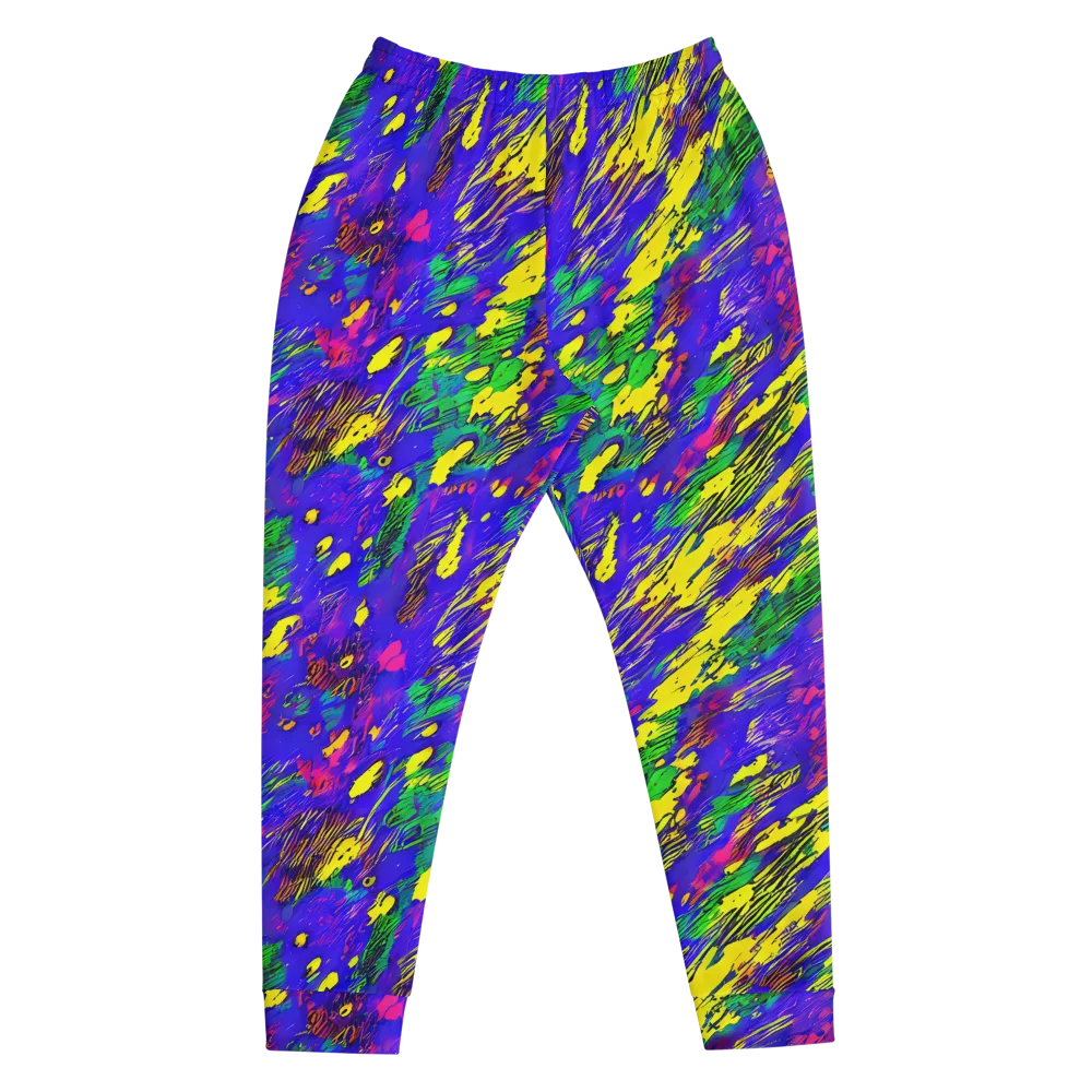Painted Lightning on Men's Joggers — Front