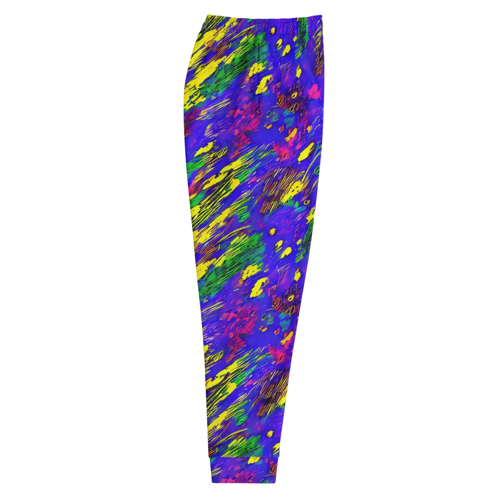 Painted Lightning on Men's Joggers — Right