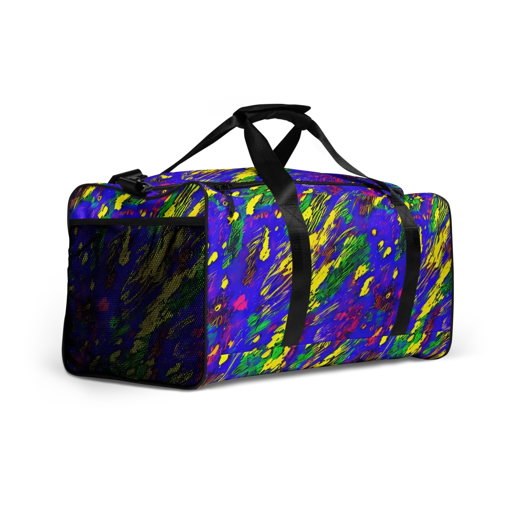 Painted Lightning on Duffle Bag — Right Front