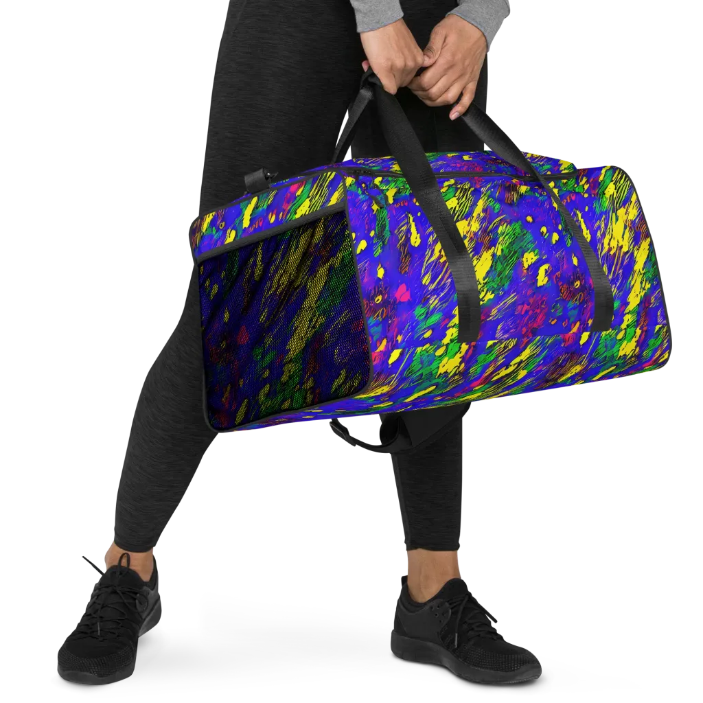 Painted Lightning on Duffle Bag — Right Front