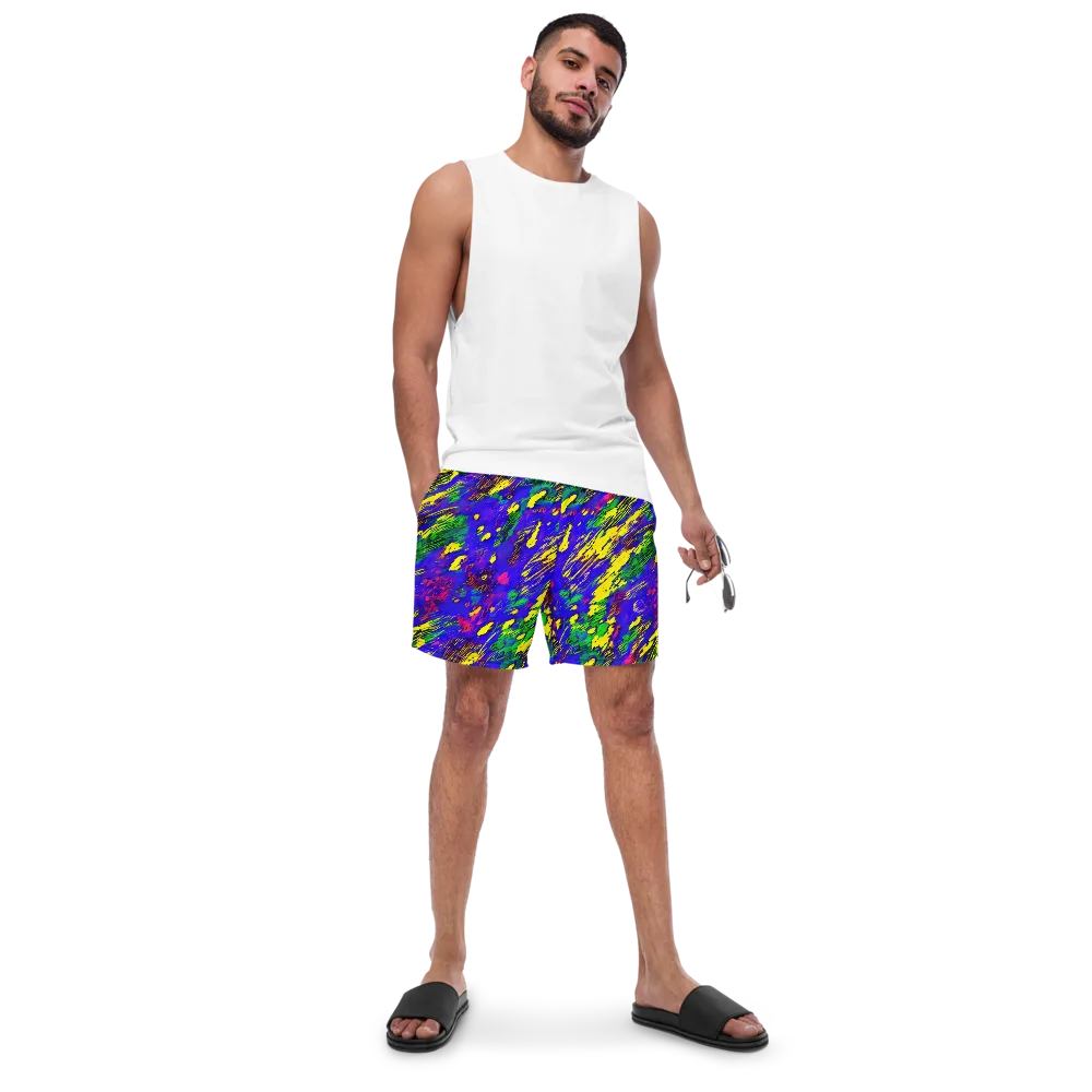 Painted Lightning on Swim Trunks — Front