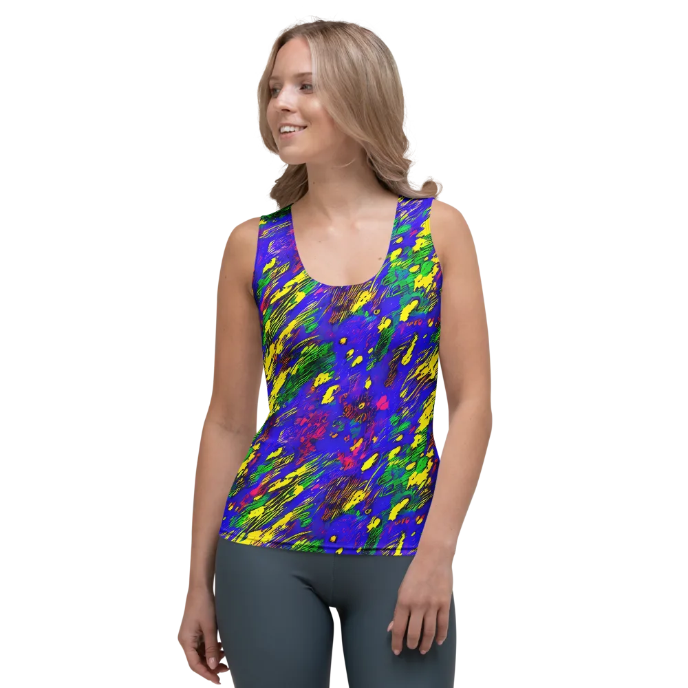 Painted Lightning on Women's Tank Top — Front