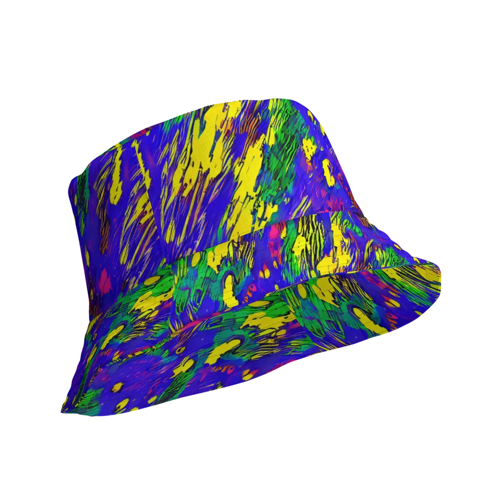 Painted Lightning on Reversible Bucket Hat — Product details Outside