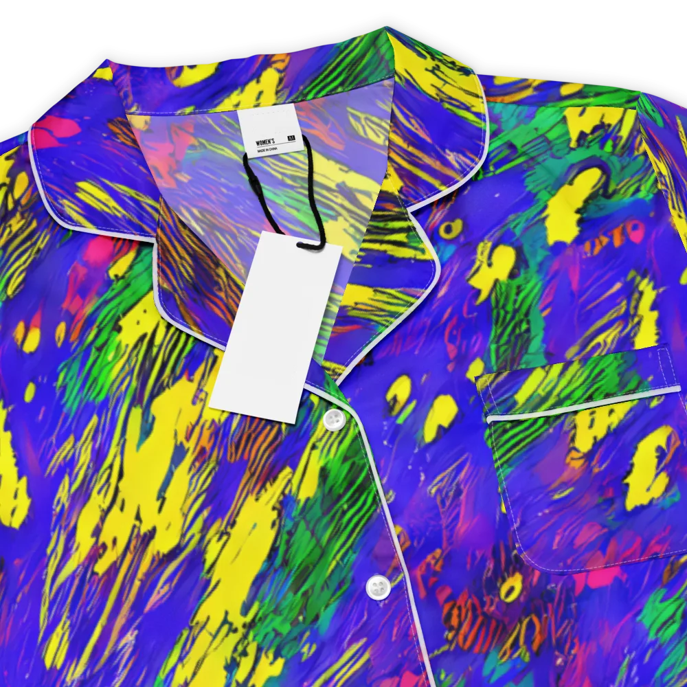 Painted Lightning on Women's Short Sleeve Pajama Top — Product details