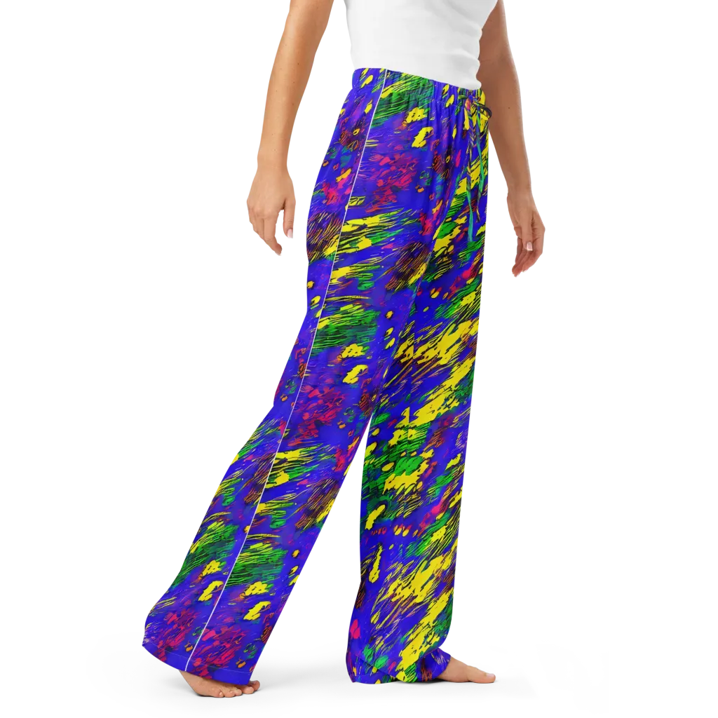 Painted Lightning on Women's Pajama Pants — Right Front