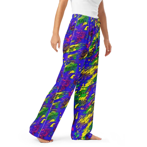 Painted Lightning on a Women's Pajama Pants