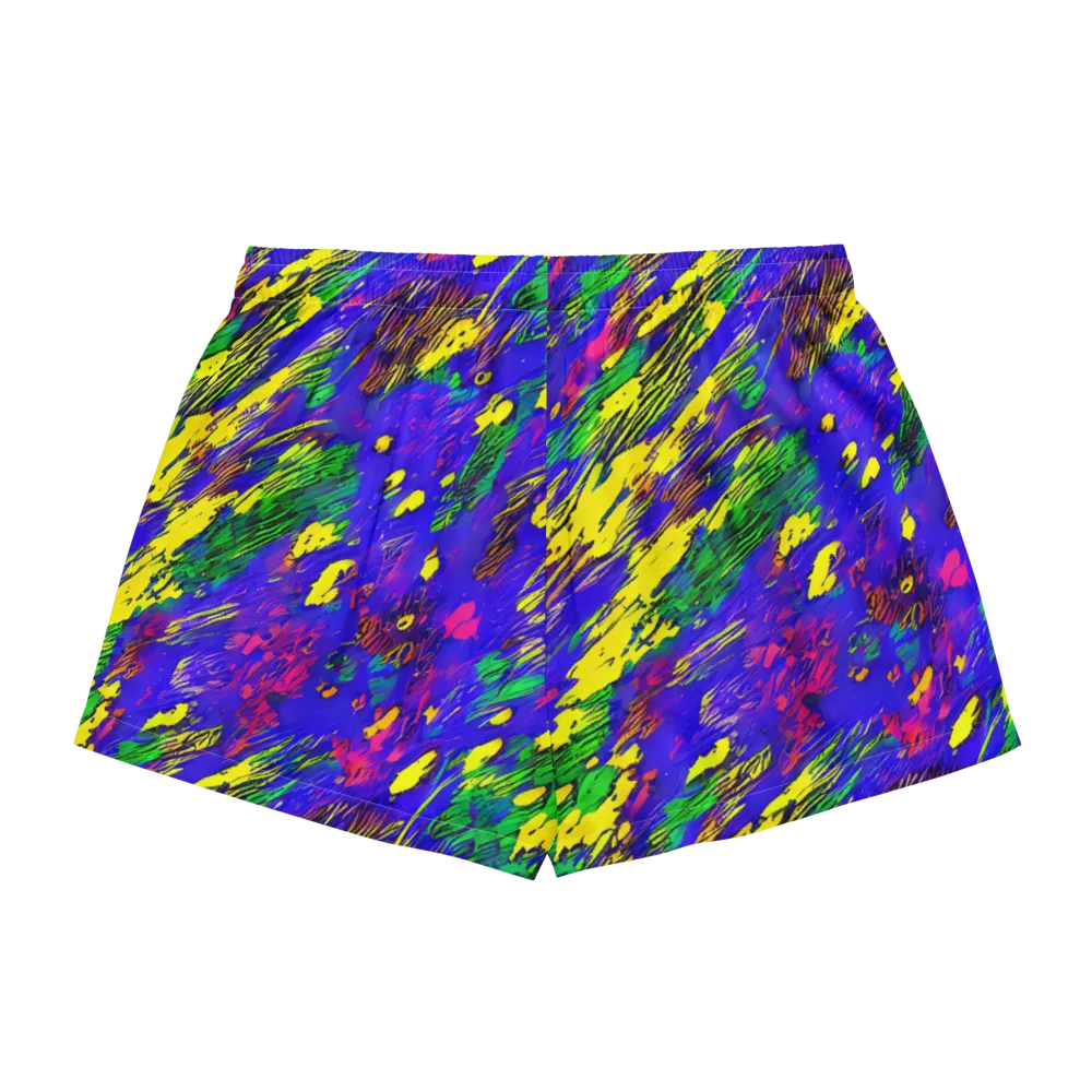 Painted Lightning on Women's Pajama Shorts — Back