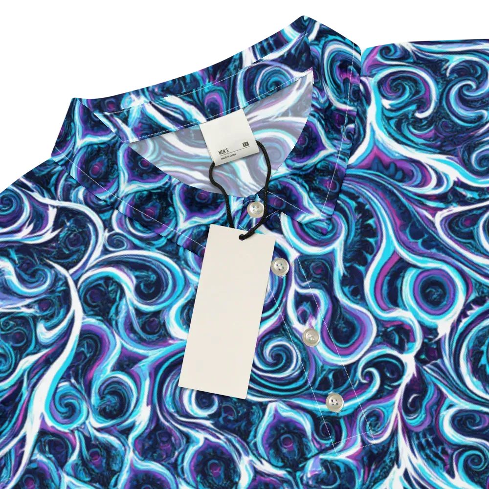 Midnight Whirlpool on Men's Slim Fit Polo Shirt — Product details
