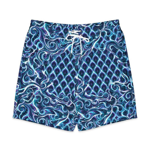 Midnight Whirlpool on a Men's Board Shorts