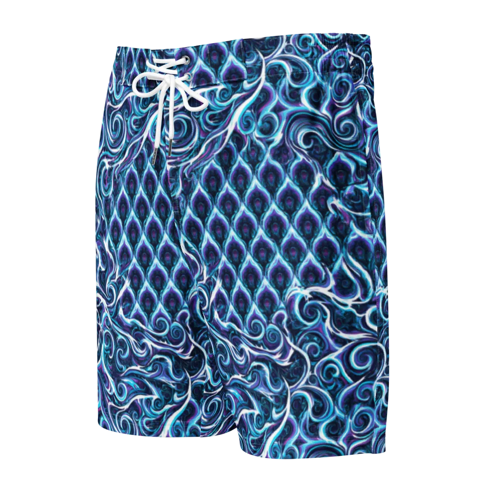 Midnight Whirlpool on Men's Board Shorts — Front